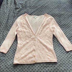 New York and Company Blush Pink Cardigan